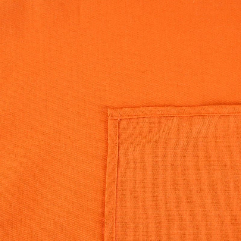 INFEI Solid Color Linen Blended Thin Dinner Fabric Napkins - Set of 12 (40 x 40 cm) - for Thanksgiving Halloween Use (Orange/Fall) - Image 2